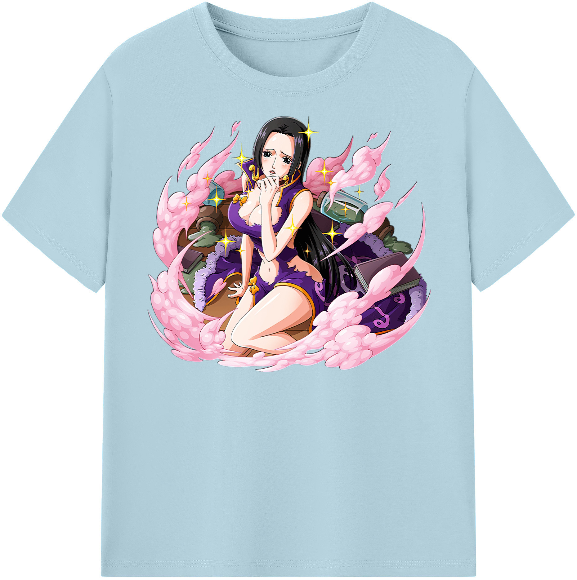ワンピース ボア・ハンコック ONE PIECE Boa·Hancock 綿100％半袖Tシャツ（フロントプリント）